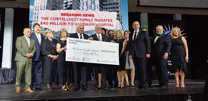 Cortellucci Family Announces $40-Million Gift to Mackenzie Vaughan Hospital 