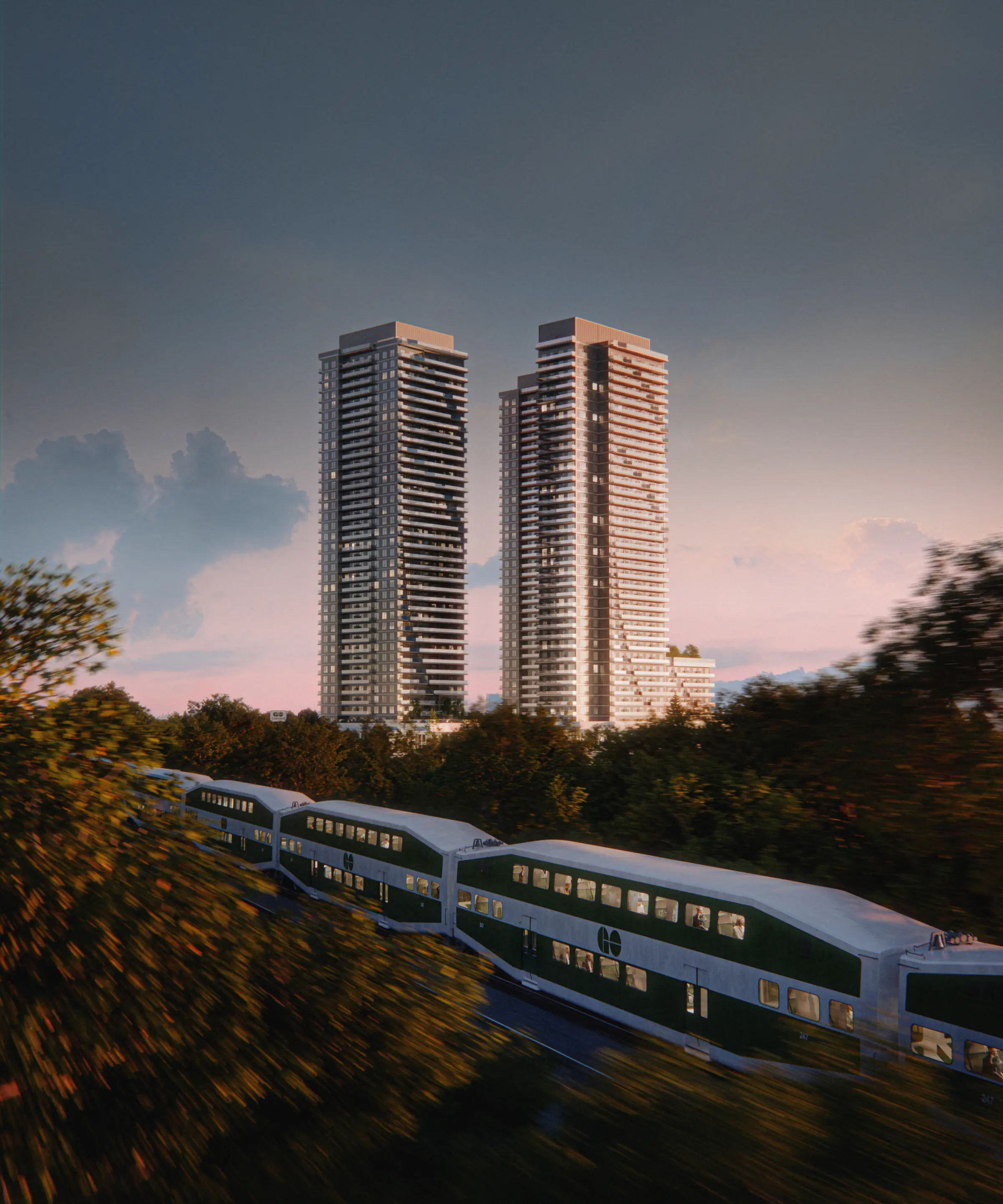 Rose Garden: A Master-Planned Condo Community & GO Transit Hub